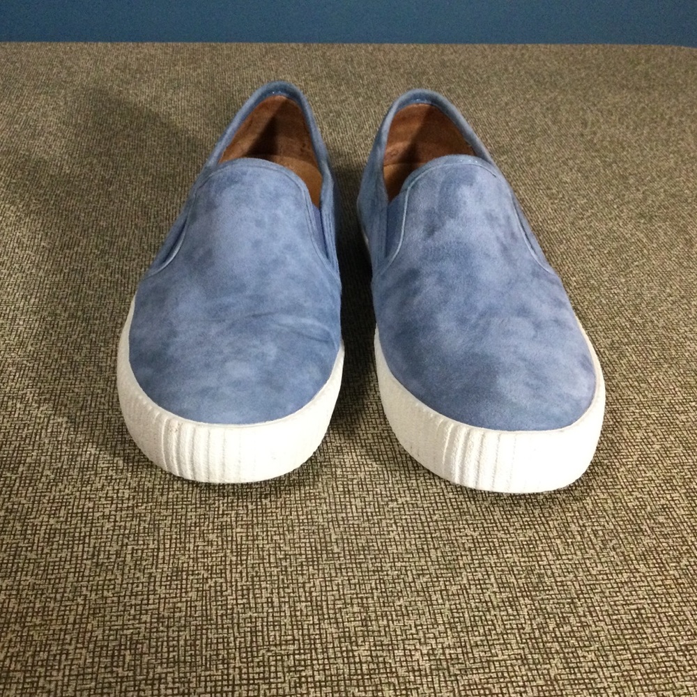 Frye Camille Blue Suede Slip On Sneakers - Picture 6 of 10